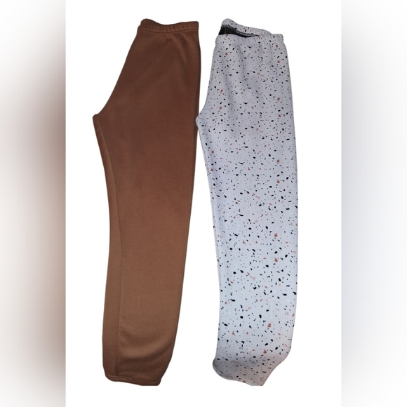 Everyday Stretch Leggings Duo - Caramel & Soft Pink with Speckles - Picture 8 of 8